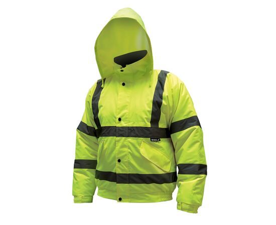 Insulated reflective jacket "" bomber "" size M, yellow - TISTO