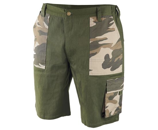Camo shorts, str. XL, bomuld + elastan, 200g / m2 - TISTO