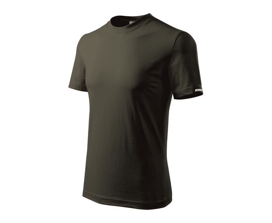Pánské tričko L, armádní barva, 100% bavlna - TISTO
