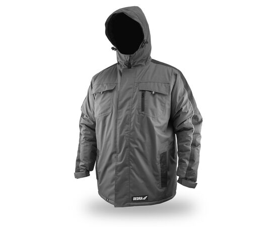 Zimní bunda zateplená s kapucí, velikost L. - TISTO