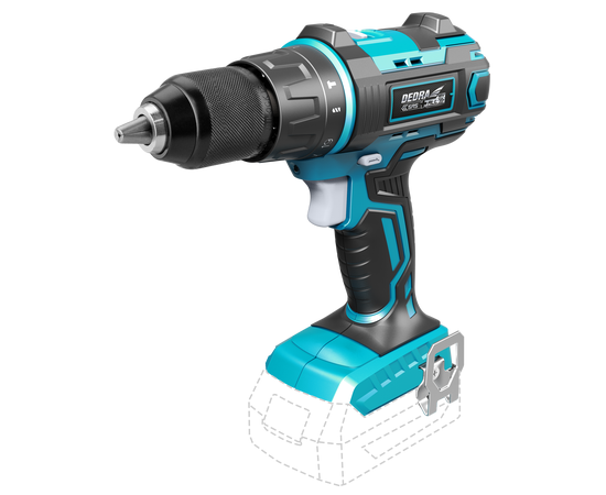 13mm drill driver with 18V battery impact function - TISTO