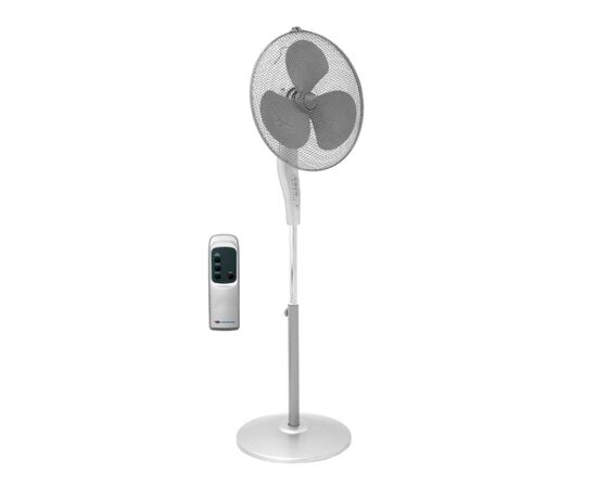 Ventilateur sur pied 16 "" avec télécommande argentée - TISTO