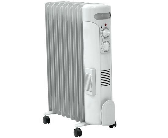Oljni radiator z vgrajenim ventilatorjem in termostatom 2000 W + 500 W - TISTO