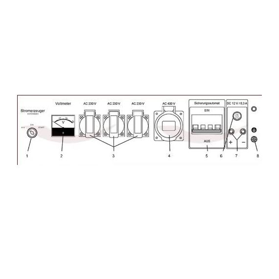 Generatore di benzina - 5,5 KW / 13 PS - TISTO Generatore di benzina - 5,5 KW / 13 PS - TISTO