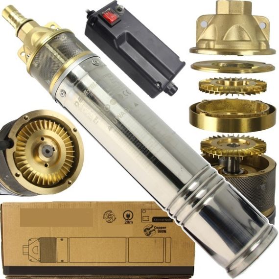 Djupbrunnspump 50 l/min 90 m 1100 W 96 mm 230 V - TISTO Djupbrunnspump 50 l/min 90 m 1100 W 96 mm 230 V - TISTO