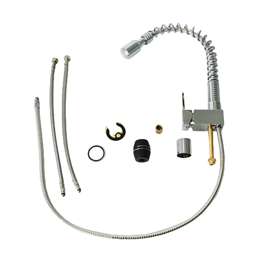 Uttrekkbar LED kjøkkenkran med halvbue - TISTO