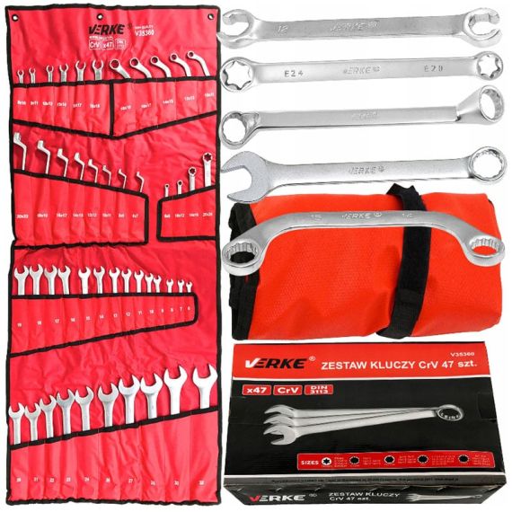 CLÉS COMBINÉES 47 PCS COUVERTURE SATINÉE - TISTO