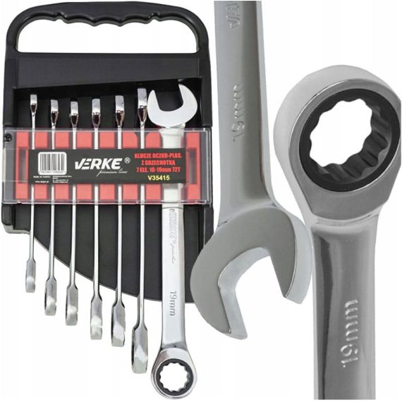 CLÉ À CLIQUET CLIQUET 7 PCS 10-19 mm 72T - TISTO