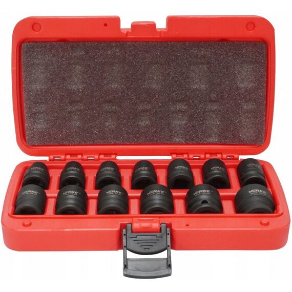 1/2" KORT SLAGSTØTTE, 13 STK, 10-24 mm - TISTO