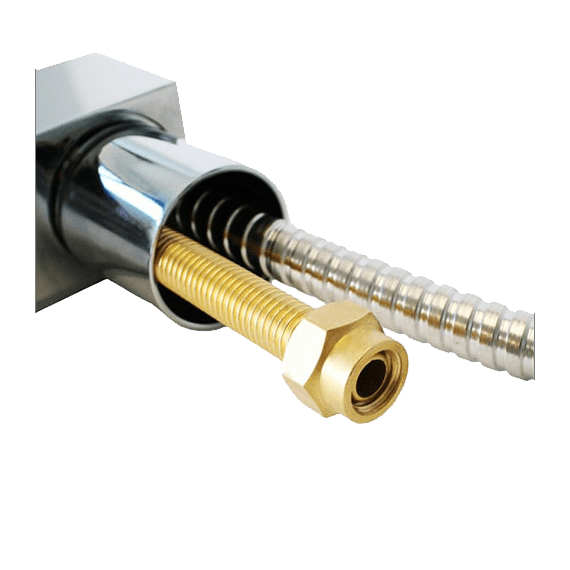 Uttrekkbar LED kjøkkenkran med halvbue - TISTO