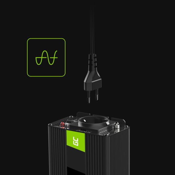 Spänningsomvandlare Inverter 12V till 230V 150W / 300W Ren sinusvåg - TISTO Spänningsomvandlare Inverter 12V till 230V 150W / 300W Ren sinusvåg - TISTO