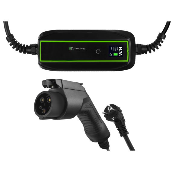 PowerCable 3,6 kW Schuko - Φορτιστής κινητού τύπου 1 για φόρτιση ηλεκτρικών αυτοκινήτων και υβριδικών Plug-In - TISTO