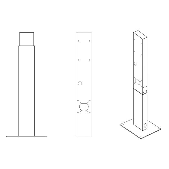 Postolje za postavljanje na Wallbox stanice za punjenje električnih automobila - TISTO