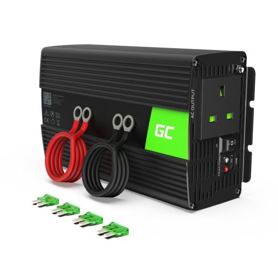 Przetwornica napięcia Inwerter 12V na 230V 1000W/2000W Modyfikowana sinusoida UK PLUG - TISTO