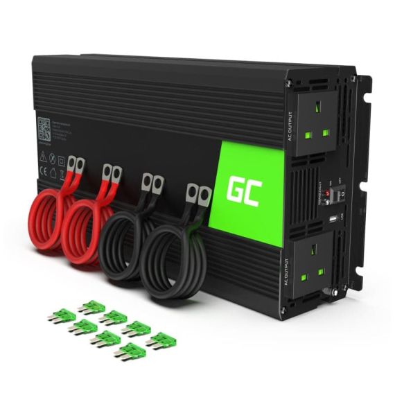 Power Inverter 12V to 230V 2000W/4000W Modified sine wave UK PLUG - TISTO
