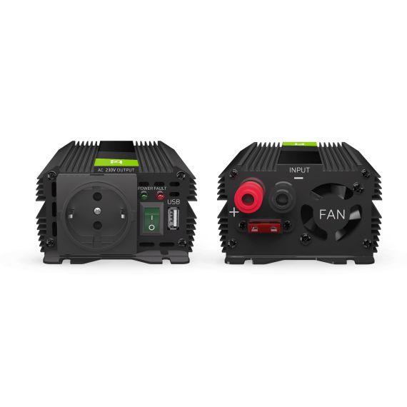 Convertitore di tensione Inverter 24V a 230V 300W / 600W Onda sinusoidale modificata - TISTO Convertitore di tensione Inverter 24V a 230V 300W / 600W Onda sinusoidale modificata - TISTO