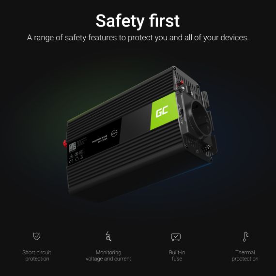 Convertitore di tensione Inverter da 24V a 230V 1500W / 3000W Onda sinusoidale modificata - TISTO Convertitore di tensione Inverter da 24V a 230V 1500W / 3000W Onda sinusoidale modificata - TISTO