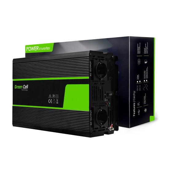 Μετατροπέας τάσης Inverter 24V σε 230V 3000W / 6000W Καθαρό ημιτονοειδές κύμα - TISTO Μετατροπέας τάσης Inverter 24V σε 230V 3000W / 6000W Καθαρό ημιτονοειδές κύμα - TISTO