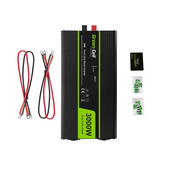Μετατροπέας τάσης Inverter 24V σε 230V 3000W / 6000W Καθαρό ημιτονοειδές κύμα - TISTO Μετατροπέας τάσης Inverter 24V σε 230V 3000W / 6000W Καθαρό ημιτονοειδές κύμα - TISTO