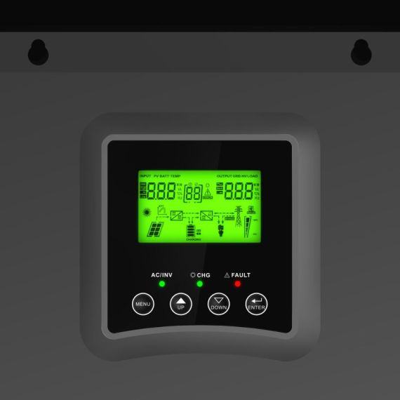 Solar Inverter Off Grid Inverter med MPPT 24VDC Solar Charger 230VAC 2000VA / 2000W Pure Sine Wave - TISTO Solar Inverter Off Grid Inverter med MPPT 24VDC Solar Charger 230VAC 2000VA / 2000W Pure Sine Wave - TISTO