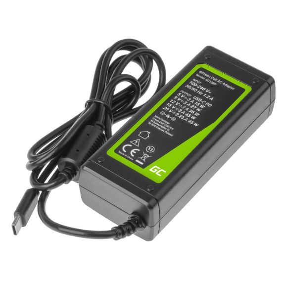 Fuente de alimentación USB-C de 45 W para portátiles, tabletas y teléfonos - TISTO Fuente de alimentación USB-C de 45 W para portátiles, tabletas y teléfonos - TISTO