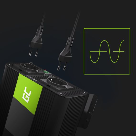 Spenningsomformer Inverter 12V til 230V 1000W / 2000W Ren sinusbølge - TISTO Spenningsomformer Inverter 12V til 230V 1000W / 2000W Ren sinusbølge - TISTO