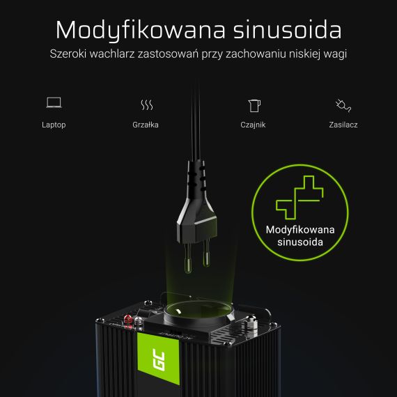Spændingsomformer Inverter 12V til 230V 1000W / 2000W Modificeret sinusbølge - TISTO Spændingsomformer Inverter 12V til 230V 1000W / 2000W Modificeret sinusbølge - TISTO