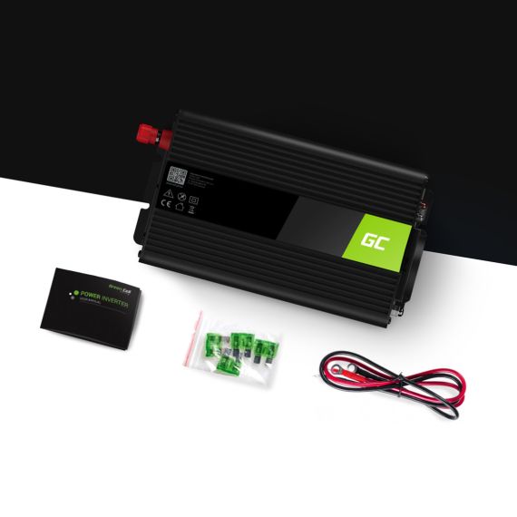 Spændingsomformer Inverter 12V til 230V 1000W / 2000W Modificeret sinusbølge - TISTO Spændingsomformer Inverter 12V til 230V 1000W / 2000W Modificeret sinusbølge - TISTO