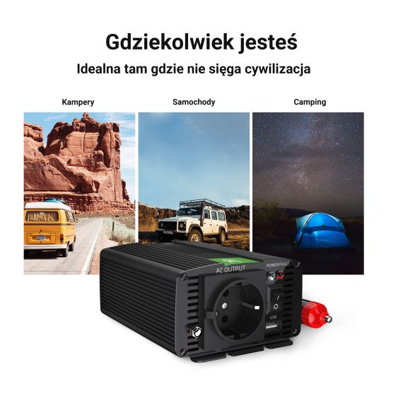 Měnič napětí Invertor 12V na 230V 150W / 300W Modifikovaná sinusovka - TISTO Měnič napětí Invertor 12V na 230V 150W / 300W Modifikovaná sinusovka - TISTO