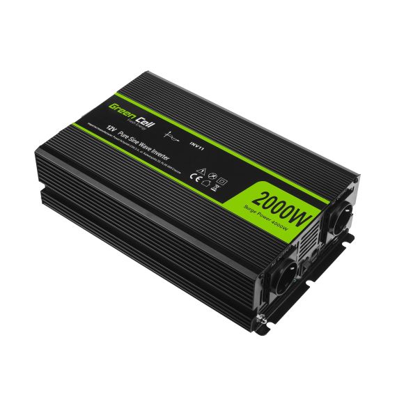 Convertisseur de tension Onduleur 12V à 230V 2000W / 4000W Onde sinusoïdale pure UK PLUG - TISTO Convertisseur de tension Onduleur 12V à 230V 2000W / 4000W Onde sinusoïdale pure UK PLUG - TISTO