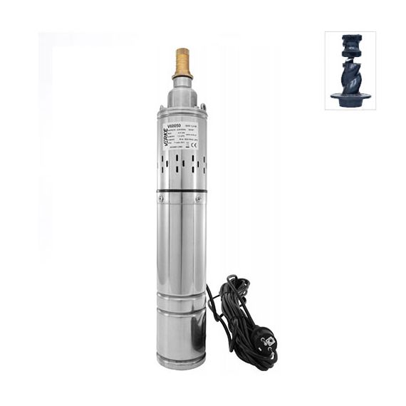 Dypbrønn monoblokk pumpe 20 l/min 50 m 370 W 100 mm 230 V - TISTO