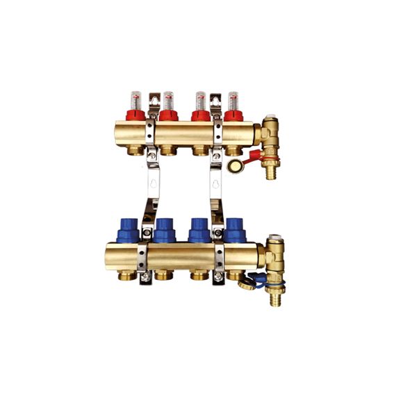 Manifolds for ufh system dimension 1’’ with flowmeters and regulation valves - "optimum" - TISTO