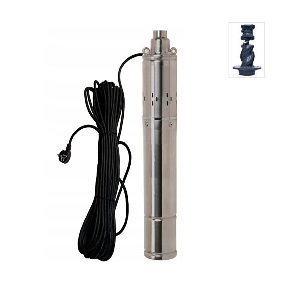 Merülő mélykút monoblokk szivattyú 45 l/perc 90 m 750 W 100 mm 230 V - TISTO