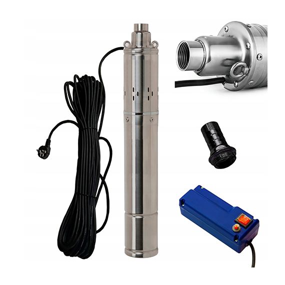 Υποβρύχια μονομπλόκ αντλία βαθέων πηγαδιών 45 l/min 90 m 750 W 100 mm 230 V - TISTO