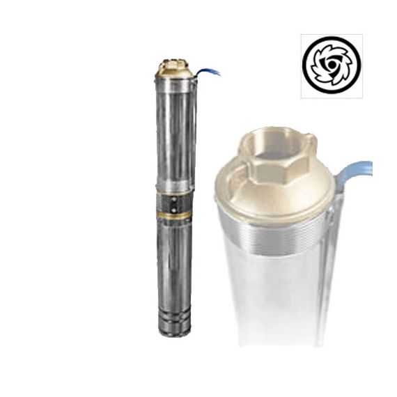 Flertrins dybbrøndspumpe 67 l/min 94 m 1100 W 102 mm 230 V - TISTO