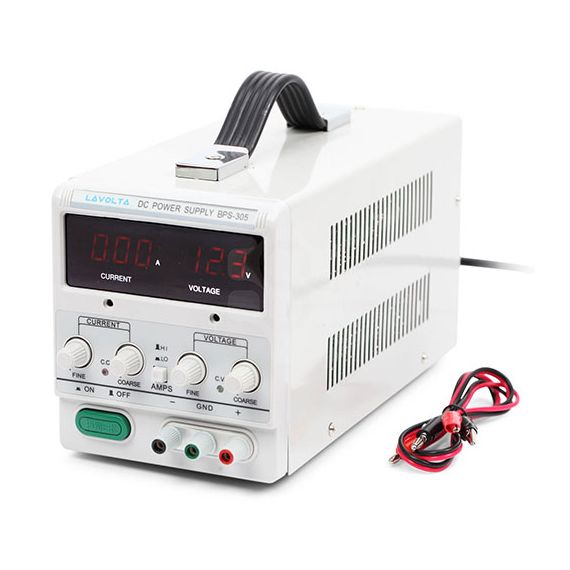 Állítható laboratóriumi tápegység 0-5 A / 0-30 V - TISTO