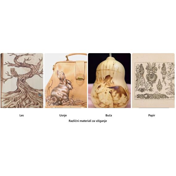 Materiali pirografijePribor pirografa