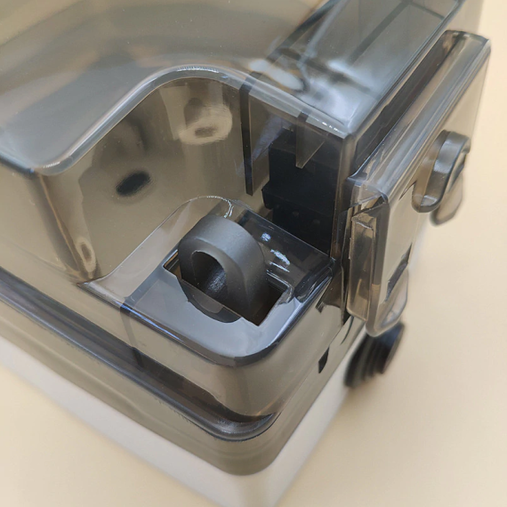 Waterproof IP66 surface-mounted 16 A 230 V external Schuko socket with waterproof tinted transparent cover with lockable - TISTO