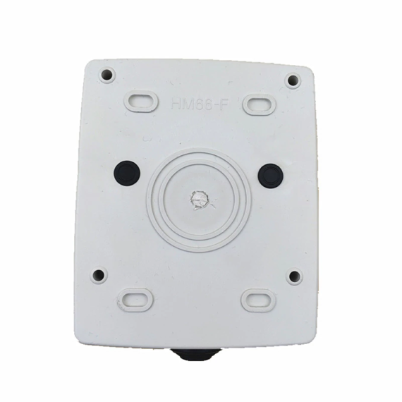 Waterproof IP66 surface-mounted 16 A 230 V external Schuko socket with waterproof tinted transparent cover with lockable - TISTO