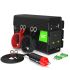 Inverter di tensione Inverter Green Cell da 12V a 230V 300W / 600W Onda sinusoidale pura UK PLUG - TISTO